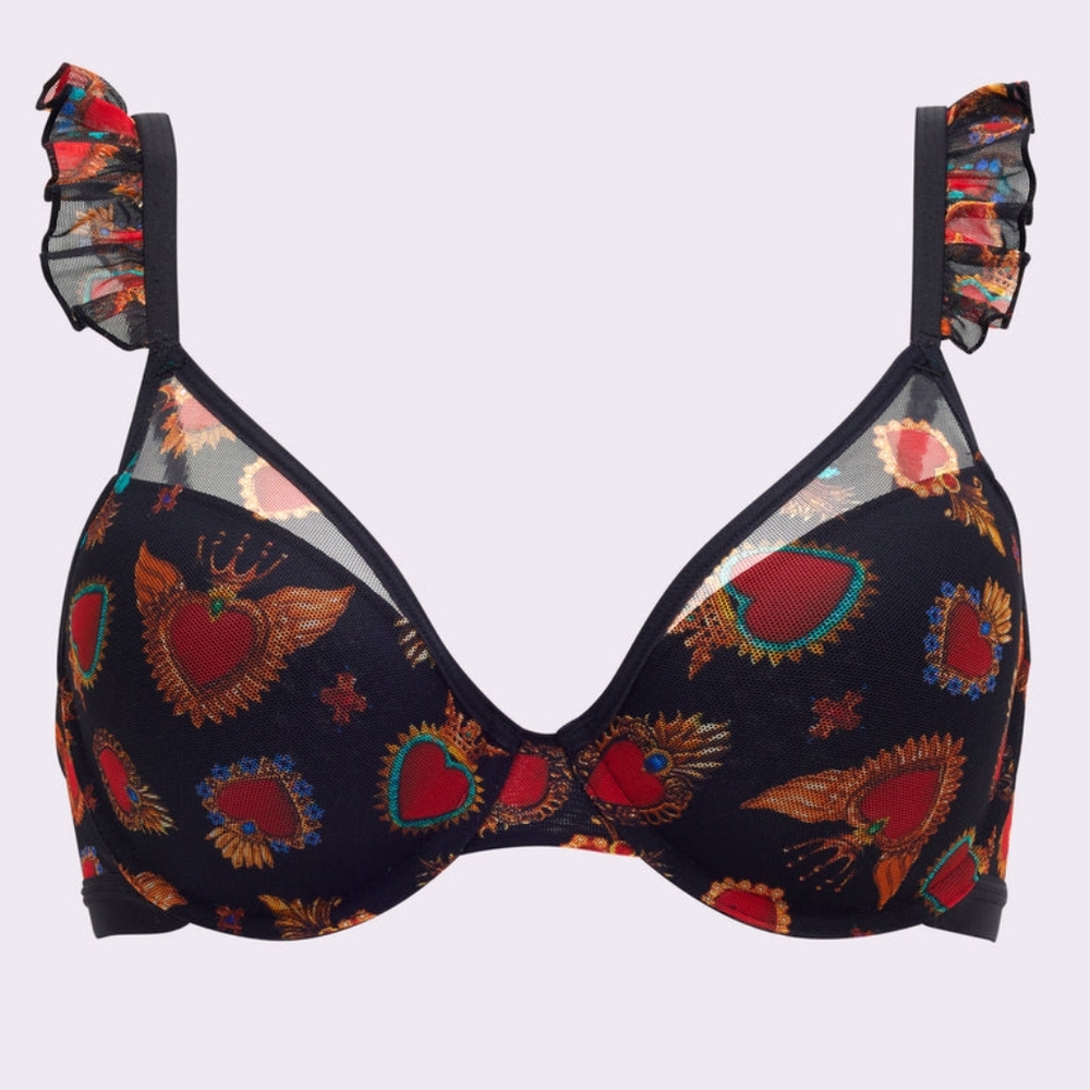 ✨3 for $20✨ Silky Mesh Flutter Strap T-Shirt Bra